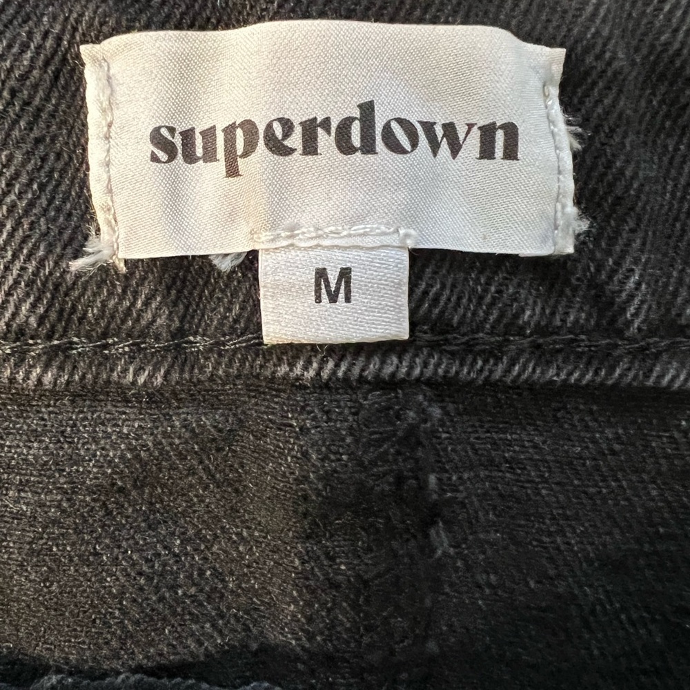 Superdown Denim Skirt in Vintage Black - Picture 6 of 8